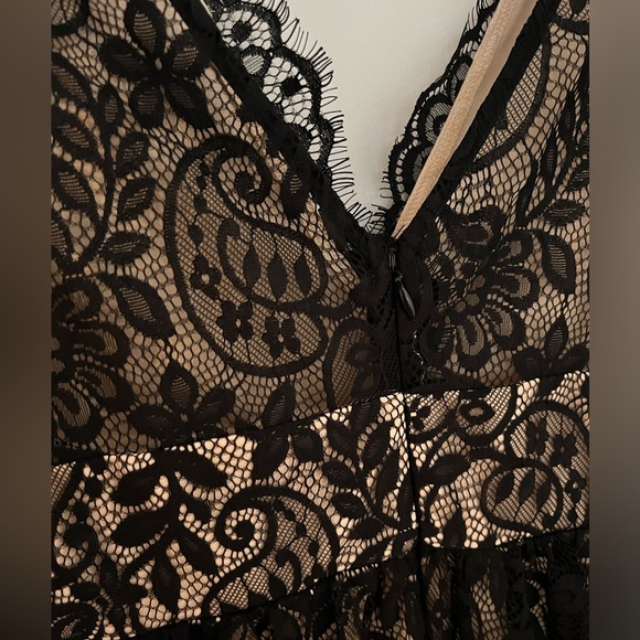 Gorgeous Soieblu Black Lace Cocktail Mini Dress size Small Homecoming - Picture 4 of 7